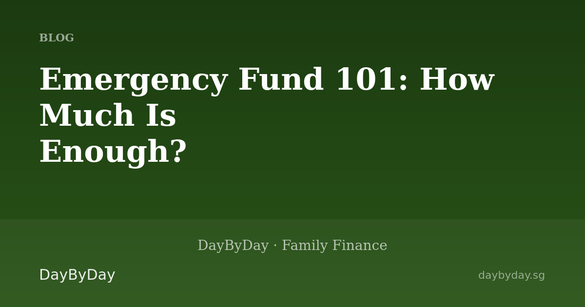 Emergency Fund 101: How Much Is Enough?